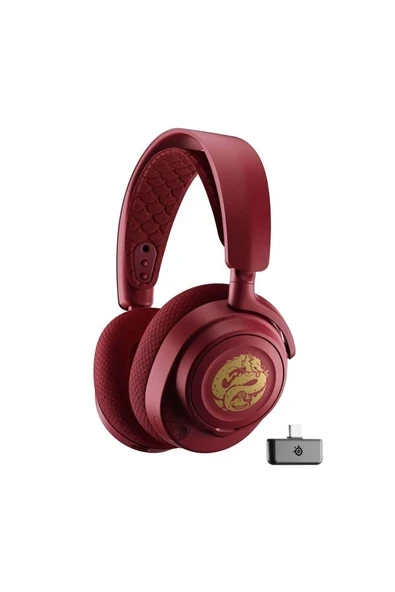 Steelseries Arctis Nova 7 Wireless ve Bluetooth Dragon Edition Kablosuz Oyuncu Kulaklığı ürün görseli 1