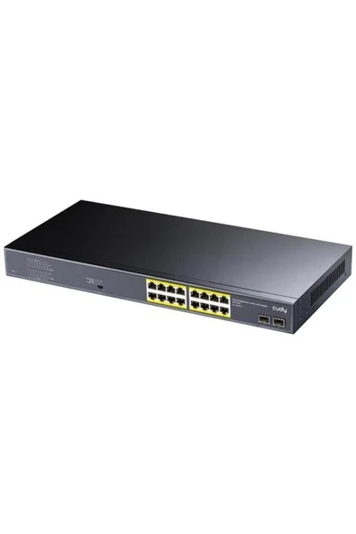 GS1020PS2 16 Port Gigabit 2-SFP 200w Full PoE Yönetilemez Switch ürün görseli 1