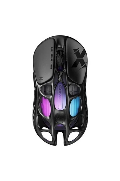 Gravastar Mercury x Rgb 32K Dpı Optik Gaming Mouse, Kablosuz, Magnezyum Alaşımlı, Programlanabilir 5 Tuşlu, Siyah ürün görseli 1
