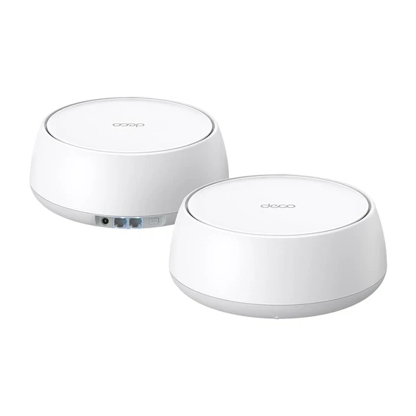 TP-Link Deco BE25 Çift Bantlı BE5000 WiFi 7 Mesh Wi-Fi Sistemi | 4 Akışlı 5 Gbps, 240 MHz Kanallar | 4.600 Sq.Ft'ye kadar alanı kapsar | 2X 2.5G Bağlantı Noktalı Kablolu Arka... ürün görseli 1