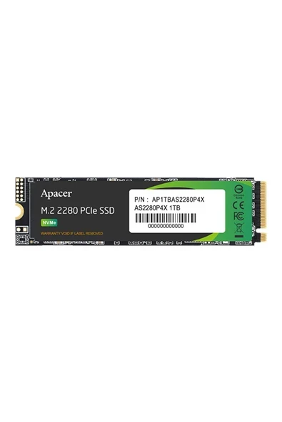 Apacer AS2280P4X-1 1TB 2100-1700MB M.2 PCIe GEN3X4 SSD ürün görseli 1