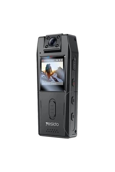 KM25 1080P 180 Derece Vücut Kamerası 1.3 Inch Hd Ekranlı Gece Görüşlü Aksiyon Kamerası ürün görseli 1