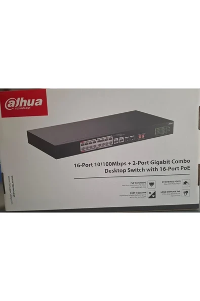 16 PORT POE SWİCH ürün görseli 1