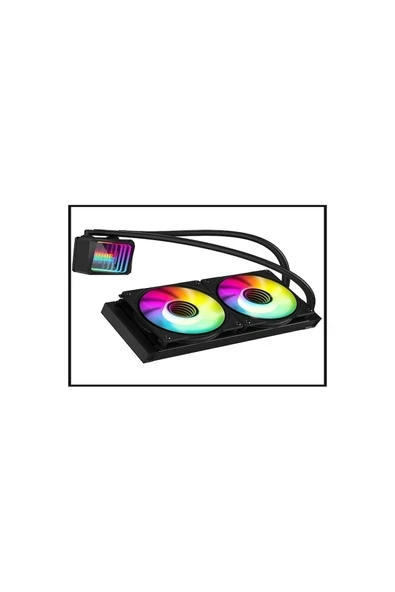 Powerboost Alpha 240B, 240MM, Argb, 2 Fanlı, LGA1700/AM4/AM5 Uyumlu, Cpu Sıvı Soğutma Siyah ürün görseli 1