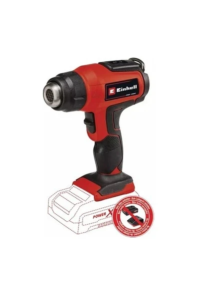 Einhell Akülü Sıcak Hava Tabancası TE-HA 18 Li - Solo Power X-Change (Li-Ion, 18V, 2 sıcaklık kademesi, redüktör, geniş jet ve reflektör nozulu dahil, akü ve şarj cihazı dahil değildir) - 4520500 ürün görseli 1