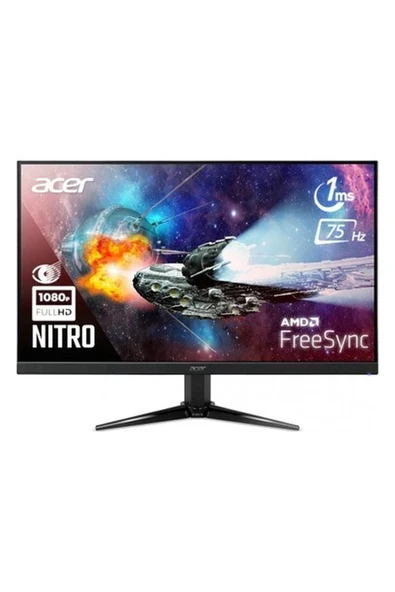 Acer Nitro QG241Ybii 75Hz 23.8" 1ms (Analog+HDMI) FreeSync Full HD Monitör ürün görseli 1