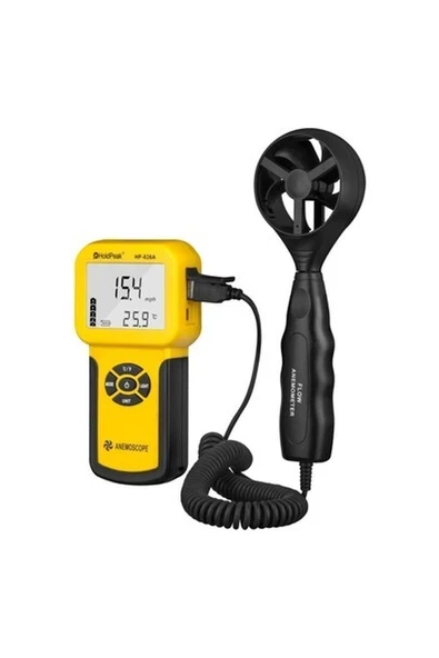 Holdpeak 826A Dijital Rüzgar Hızı Sıcaklık Ölçer Anemometre ürün görseli 1