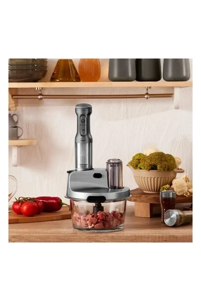 Karaca 6 Bıçaklı Cam Hazneli Mutfak Robotu Uzun Blender Ayaklı 2500W Turbolu Güçlü Motor,çırpma, Dilimleme, Doğrama, Blender, Karıştırma ürün görseli 1