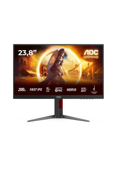 24G4HA 23.8\" 200Hz 1ms HDMI DP Pivot HDR10 FHD Fast IPS Gaming Monitör ürün görseli 1