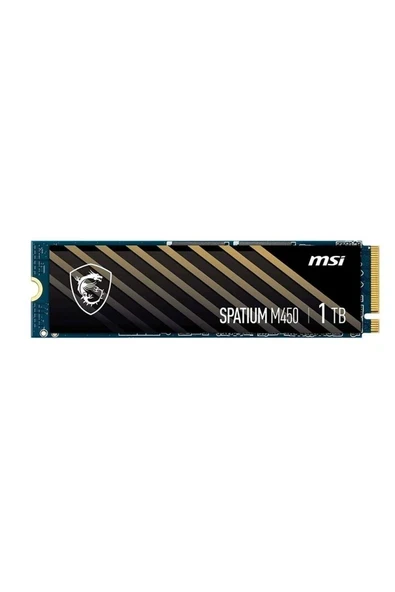 Msı Spatıum M450 Pcıe 4.0 Nvme M.2 1tb V1 Okuma 3400MB / Yazma 2400MB SSD ürün görseli 1