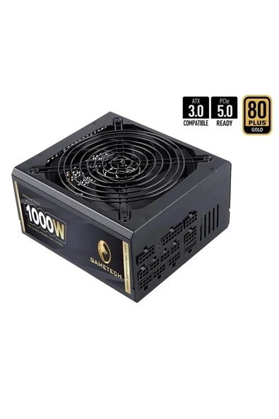 GTP-1000 1000W 80+ GOLD FULL MODULER PCI-E 5.0 PROFESYONEL POWER SUPPLY PC GÜÇ KAYNAĞI ürün görseli 1