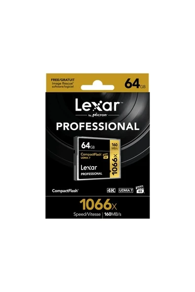 64gb Professional 1066x Compactflash®, 160mb/s Okuma 155mb/s Yazma Hafıza Kartı ürün görseli 1