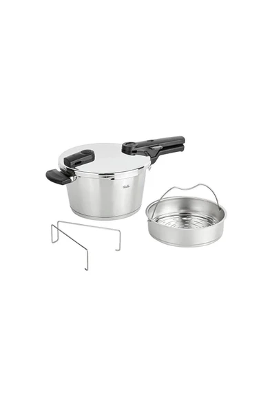 Fissler Vitaquick Black Düdüklü Tencere 4,5 Lt ürün görseli 1