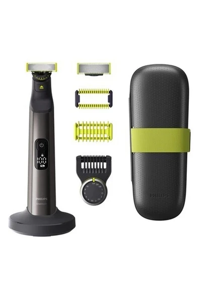 Philips Oneblade Pro 360, Tıraş Makinesi ve Vücut Bakım Seti, 1 360 Bıçak, 14 Uzunluk Ayarı, 1 Gövde Kiti, 1 Şarj Standı, 1 Seyahat Çantası (Model QP6651/30) ürün görseli 1