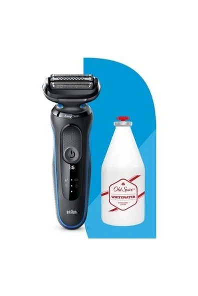 Braun Seri 5 B1000S Islak & Kuru Kablosuz Tıraş Makinesi + Old Spice 100 ml White Water Tıraş Sonrası Losyon ürün görseli 1