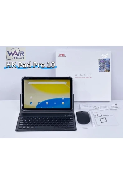 HK Pad Pro 10 Tablet 10.1İnç 4GBRAM 32GB DEPOLAMA 1TB YÜKSELTILEBILIR 5G Android 8000mAh ürün görseli 1