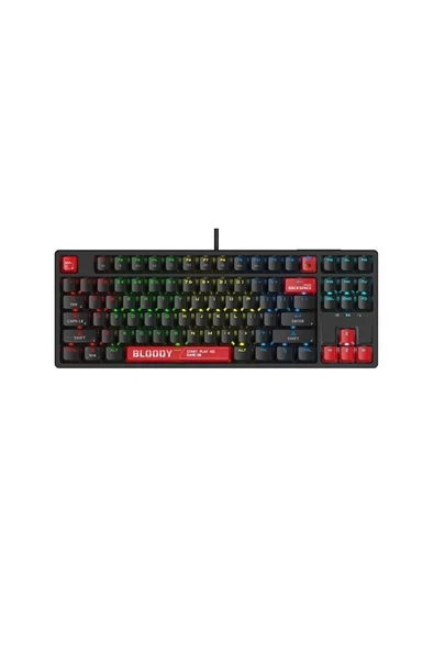 Bloody S87 Mekanik Red Switch RGB Anti-Ghosting Kablolu Klavye ürün görseli 1