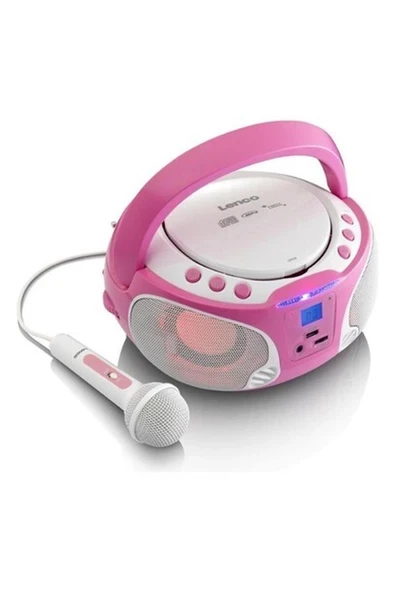 Lenco SCD650PK Taşınabilir Müzik Seti Karaoke Radyo CD Çalar Mp3 USB ürün görseli 1