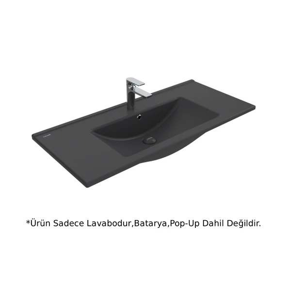 Creavit SU100 Su Etajerli Lavabo Antrasit Mat 100cm ürün görseli 1