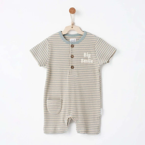 Bebek Tulum Romper  Bamboo Strıped ANW-AC26671 - Resim 6