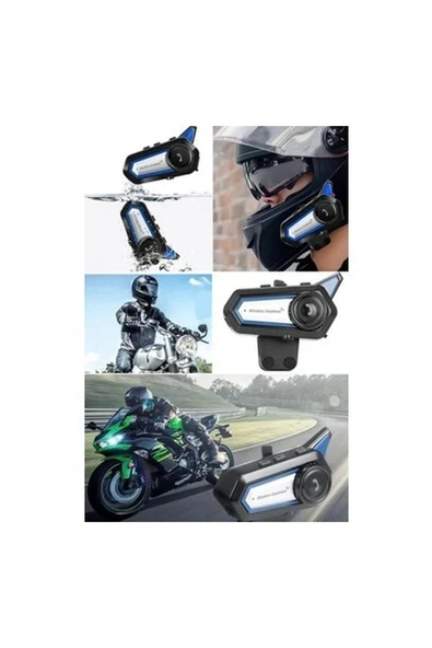 Utelips Motosiklet Kaskı Bluetooth Uyumlu Kulaklık Çift Interkom Kulaklıklar Eller Serbest Motosiklet Kask ürün görseli 1