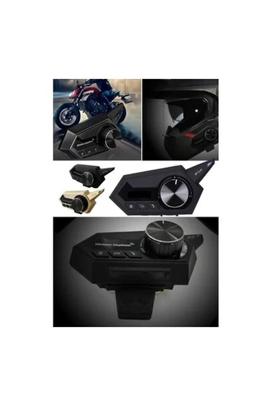 Utelips Kablosuz Kulaklık Eller Serbest Gürültü Azaltma Su Geçirmez Bluetooth Motorsiklet Kask Kulaklık ürün görseli 1