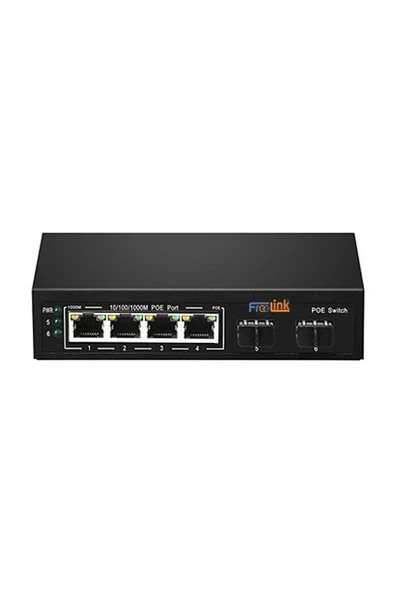 Freelınk (FRL-4P2S) 4 Port Poe 10/100/1000 2xuplink 65W Switch ürün görseli 1