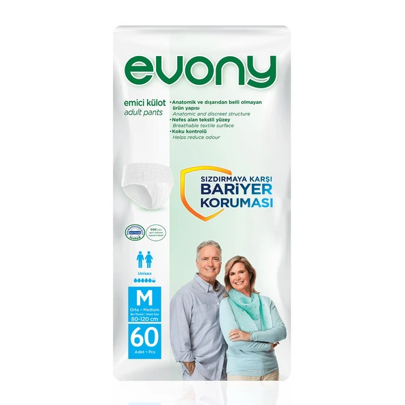 Evony Emici Külot M-Medium Beden 60 Adet ürün görseli 1