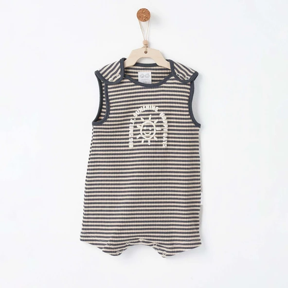 Bebek Tulum Romper Bamboo Strıped ANW-AC26670 - Resim 4