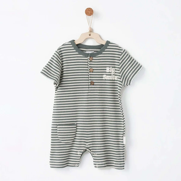 Bebek Tulum Romper  Bamboo Strıped ANW-AC26671 - Resim 2