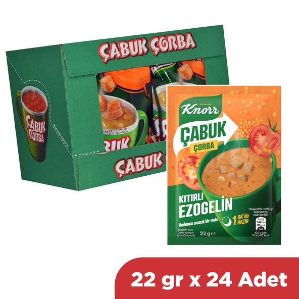 Knorr Çabuk Çorba Kıtırlı Ezo Gelin 22 gr x 24 Adet ürün görseli 1