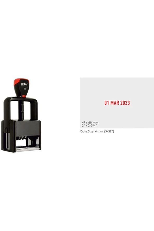 Sırdaş Tarih Kaşesi Profosyonel 47x68 mm ürün görseli 1