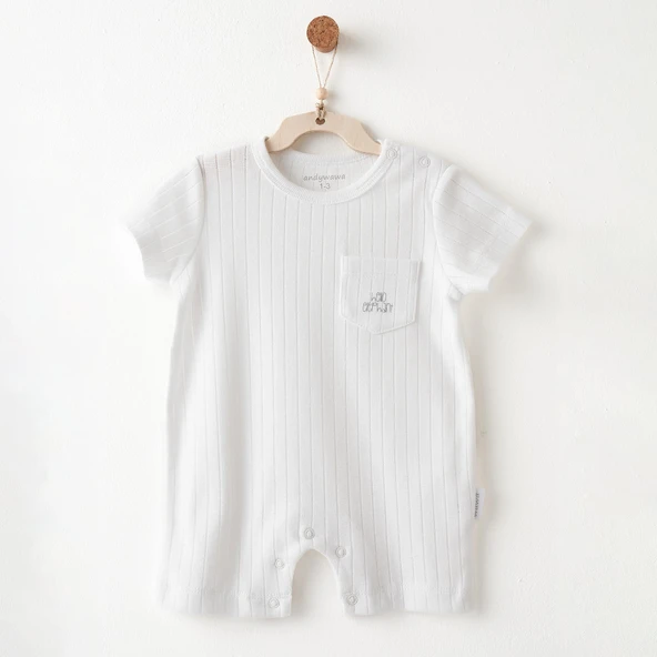Erkek Bebek Tulum Romper Hello Elephant ANW-AC26588 ürün görseli 1