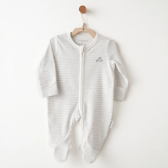 Erkek Bebek Tulum Romper Hello Elephant ANW-AC26586 ürün görseli 1