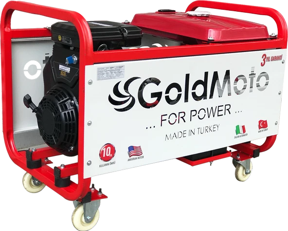 GoldMoto GM16BJBS Benzinli Jeneratör 14.6Kva Monofaze Marşlı ürün görseli 1