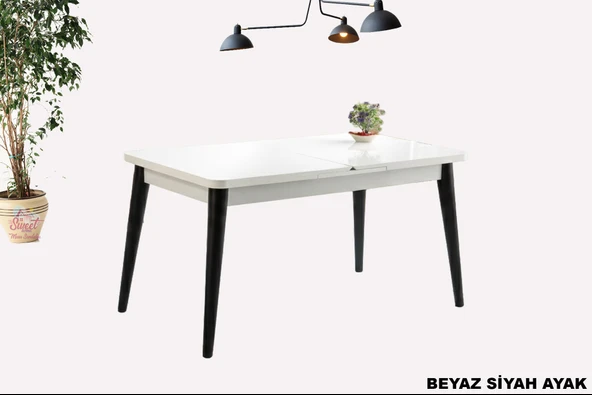 Kelebek Açılır Mdf Masa Mutfak,Salon,Yemek Odası Masası 60x100 cm ürün görseli 1
