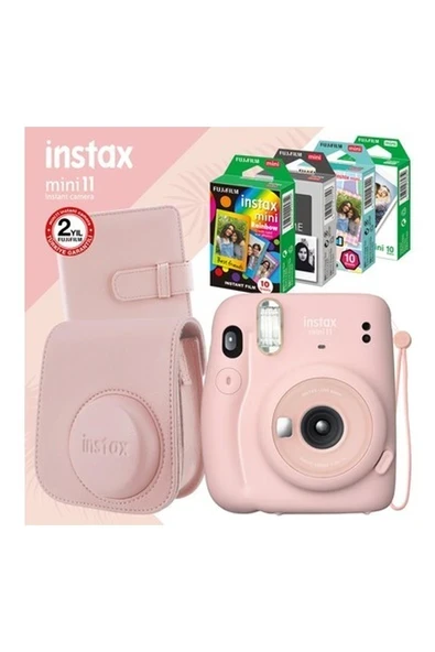 Fujifilm Instax Mini 11 Pembe Fotoğraf Makinesi ve Set ürün görseli 1