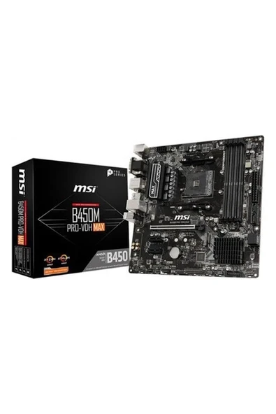 MSI B450M PRO-VDH MAX 3866(OC)MHZ DDR4 HDMI MATX AM4 ürün görseli 1