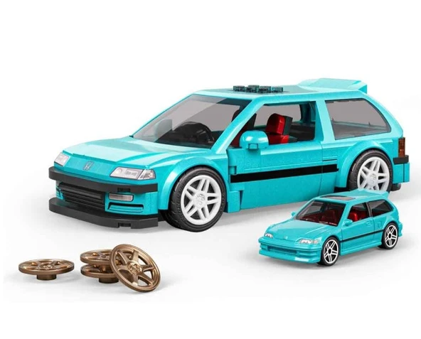 PTTAVM: Hot Wheels Mattel Brick Shop Custom '90 Honda Civic EF JHF62
