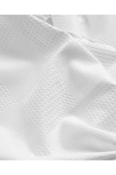Waffle Havuz Ve Mix Desenli Beyaz Pike Çift Kişilik ürün görseli 1