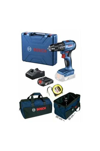 Bosch Gsb 185 Li Darbeli Matkap Vidalama (Tek Akü) , Çanta ve Metre ürün görseli 1