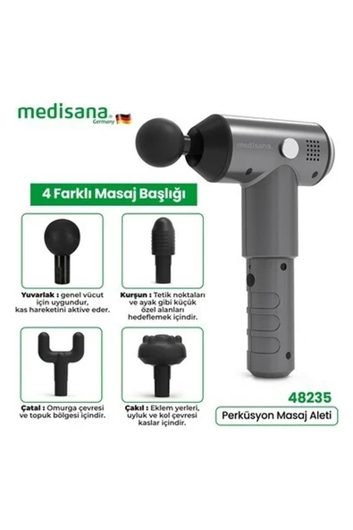 Medisana MED-48235 Perküsyon Masaj Aleti ürün görseli 1