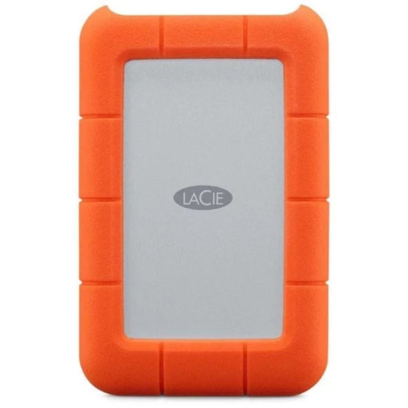 Lacie STFR2000800 Rugged 2 TB 2.5\" USB-C 3.1 Taşınabilir Disk Gri - Turuncu ürün görseli 1