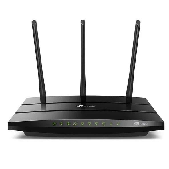 TP-Link AC1200 Gigabit Akıllı WiFi Yönlendirici - 5GHz Gigabit Dual Band Kablosuz İnternet Yönlendirici, Konuk WiFi'yi Destekler, Siyah ürün görseli 1