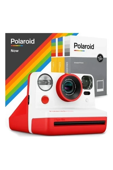Polaroid Now Kırmızı Instant Fotoğraf Makinesi ve 24LU Film Hediye Seti ürün görseli 1