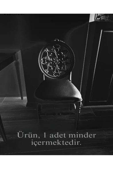“Tfany Sandalye Minderi Antrasit - Resim 5