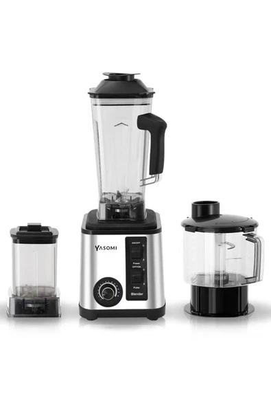 Güçlü 800W Buz Kırıcı ve 3L Hazneli Çok Amaçlı Blender Gri ürün görseli 1