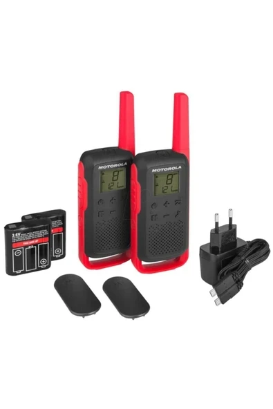 Motorola TLKR- T62 2li Paket Pmr El Telsizi Kırmızı ürün görseli 1
