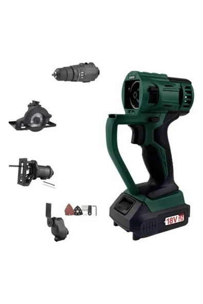 KL Pro KLMS18-20 Şarjlı Li-ion Çift Akülü Vidalama Multi Set ürün görseli 1