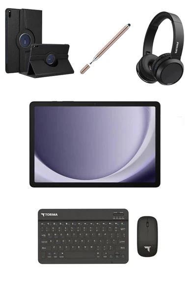 Galaxy Tab A9 Plus 4GB 64GB 11'' TABLET+KALEM+KILIF+KLAVYE+MOUSE+KULAKLIK ürün görseli 1
